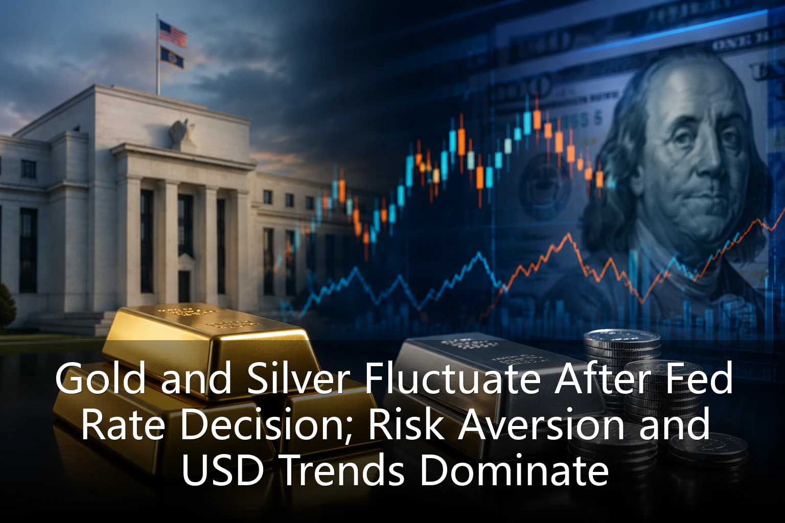 Gold and Silver Fluctuate After Fed Rate Decision; Risk Aversion and USD Trends Dominate